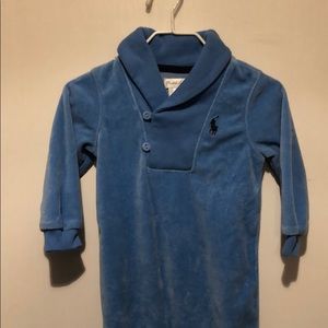 Ralph Lauren Infant Velour Coverall
